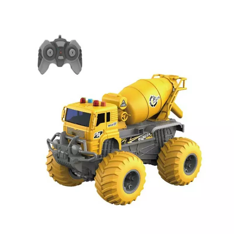 Concrete mixer truck with lights, sounds, and remote control 1:16