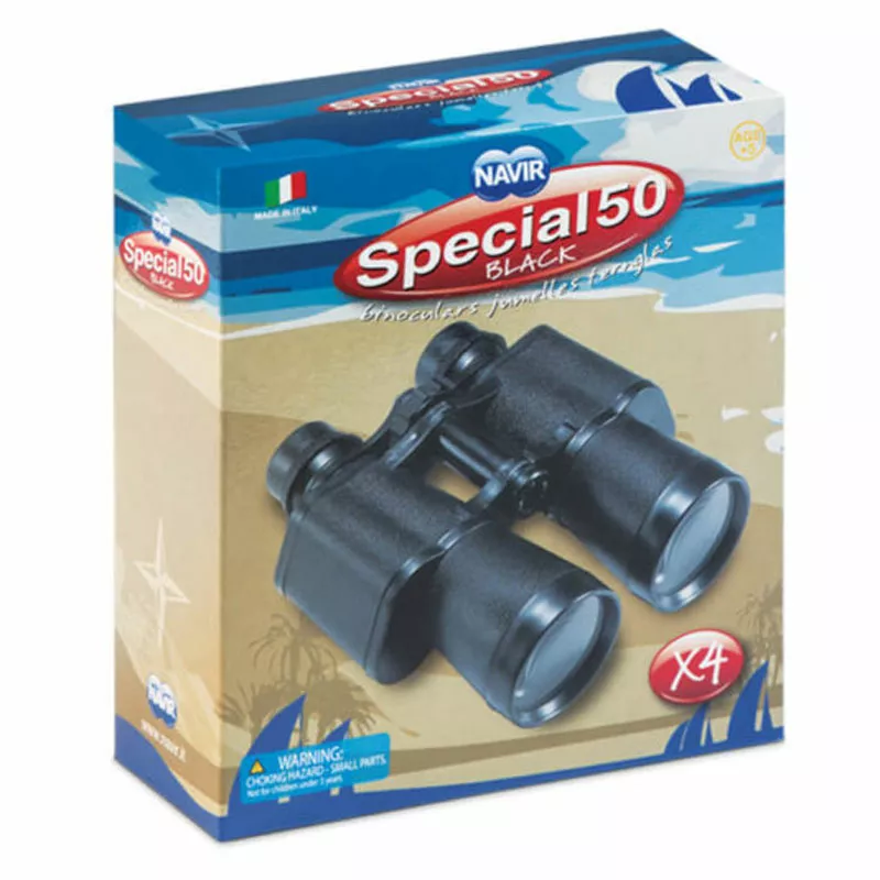 Children's binoculars with NAVIR Special 50 case, black