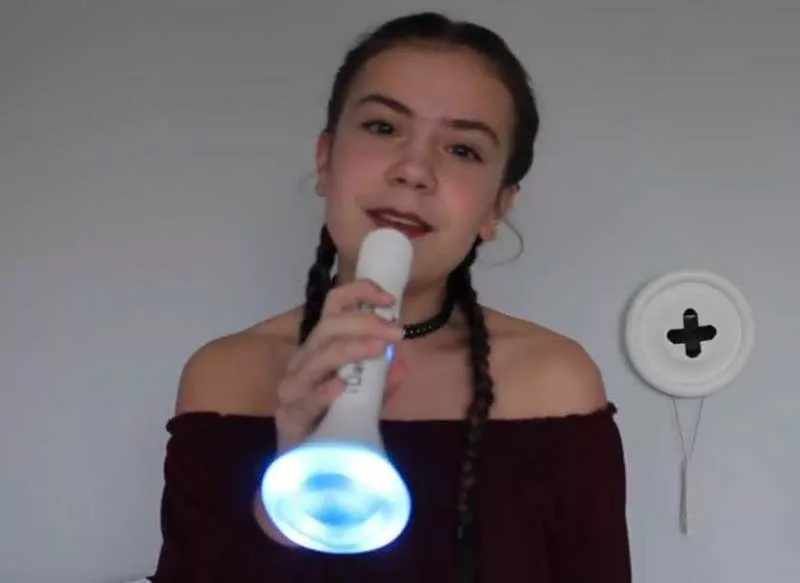 Детски Bluetooth микрофон с LED светлини и тонколона