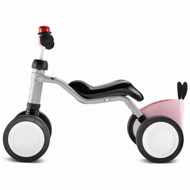 Four-wheeler for kids PUKY Wutsch Bundle, grey-pink