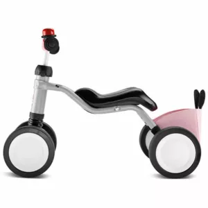 Four-wheeler for kids PUKY Wutsch Bundle, grey-pink