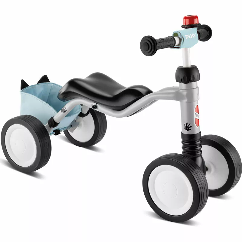 Four-wheeler for children PUKY Wutsch Bundle, light grey