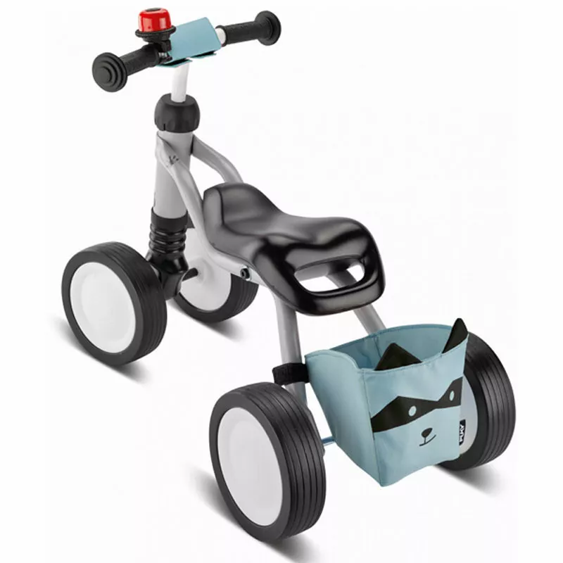 Four-wheeler for children PUKY Wutsch Bundle, light grey