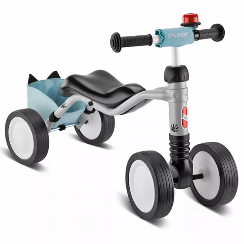 Four-wheeler for children PUKY Wutsch Bundle, light grey