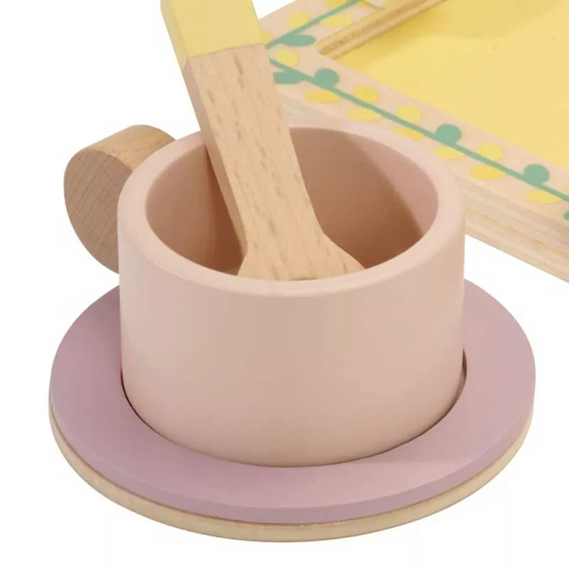 Wooden children's tea set