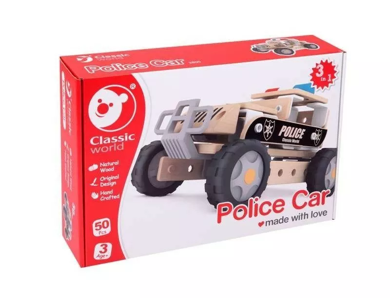 Wooden toy set - Police car