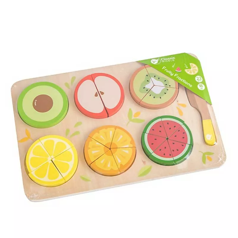 Wooden puzzle for cutting - Fruits