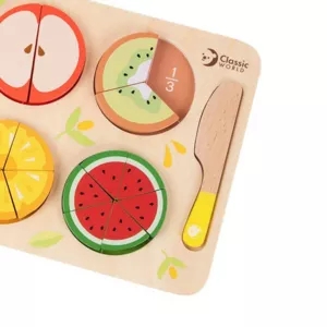 Wooden puzzle for cutting - Fruits