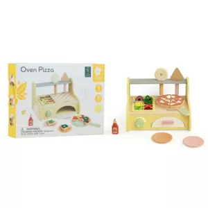 Дървена детска фурна за пици с аксесоари