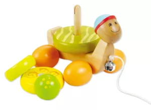 Wooden pull-along toy Tortoise