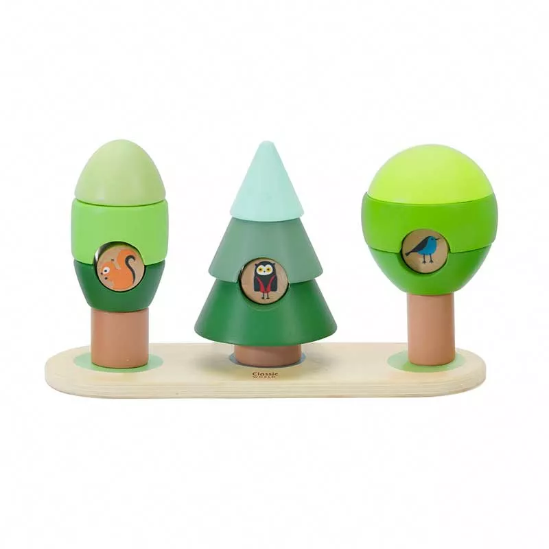 Wooden toy - stacking blocks Forest