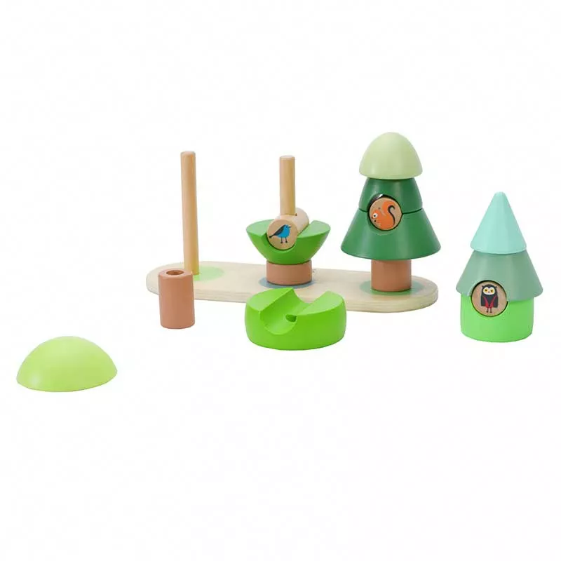 Wooden toy - stacking blocks Forest