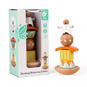 Wooden toy for balance and coordination - The Happy Clown