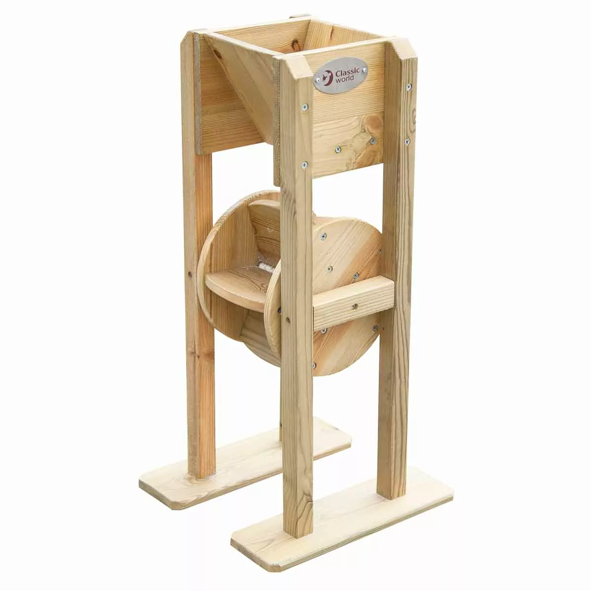 Wooden sand mill for play