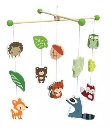 Wooden mobile for crib "Forest Creatures"