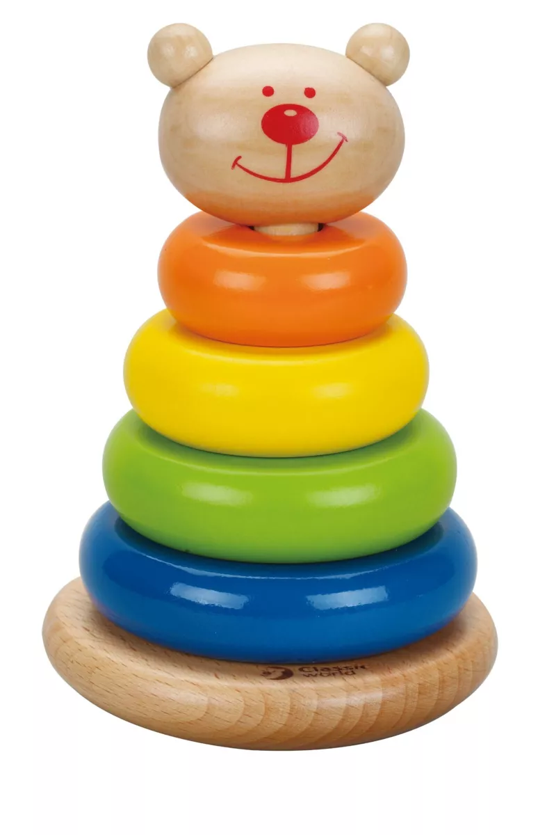 Wooden stacking rings - baby toy