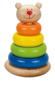 Wooden stacking rings - baby toy