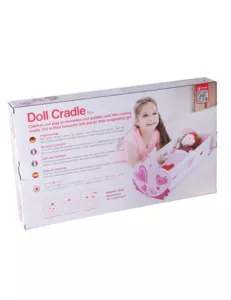Wooden doll bed