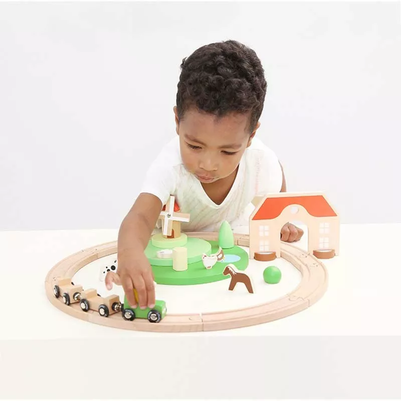 Wooden toy train - The Little Farm