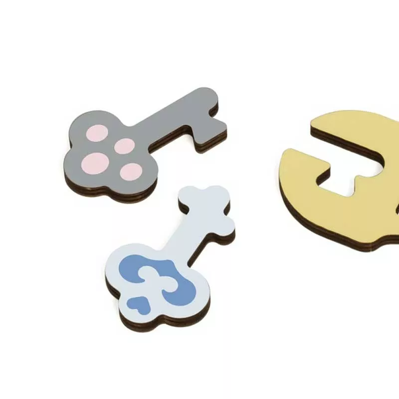 Children's wooden game - The Colorful Keys of the Castle