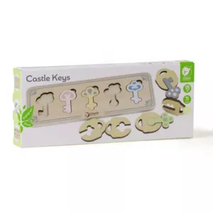 Children's wooden game - The Colorful Keys of the Castle