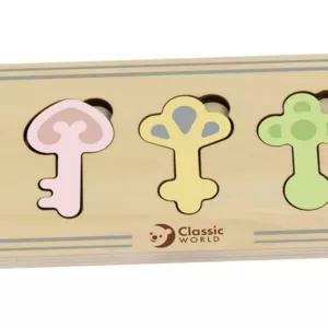 Children's wooden game - The Colorful Keys of the Castle