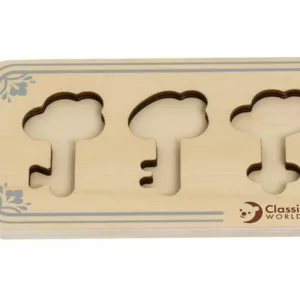 Children's wooden game - The Colorful Keys of the Castle