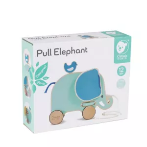 Child's wooden pull toy - Elephant