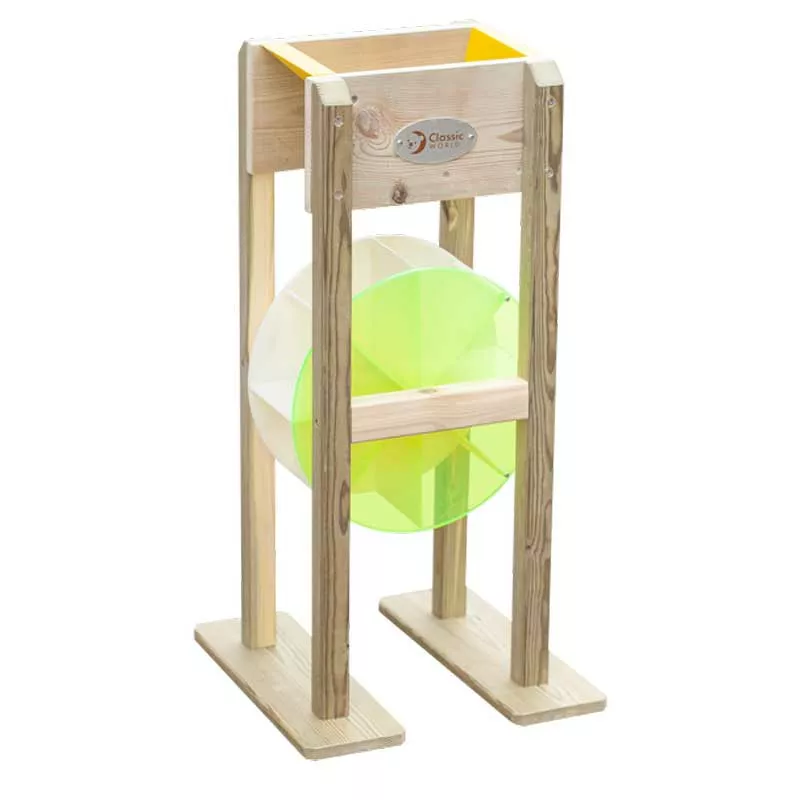 Children's wooden sandbox toy mill