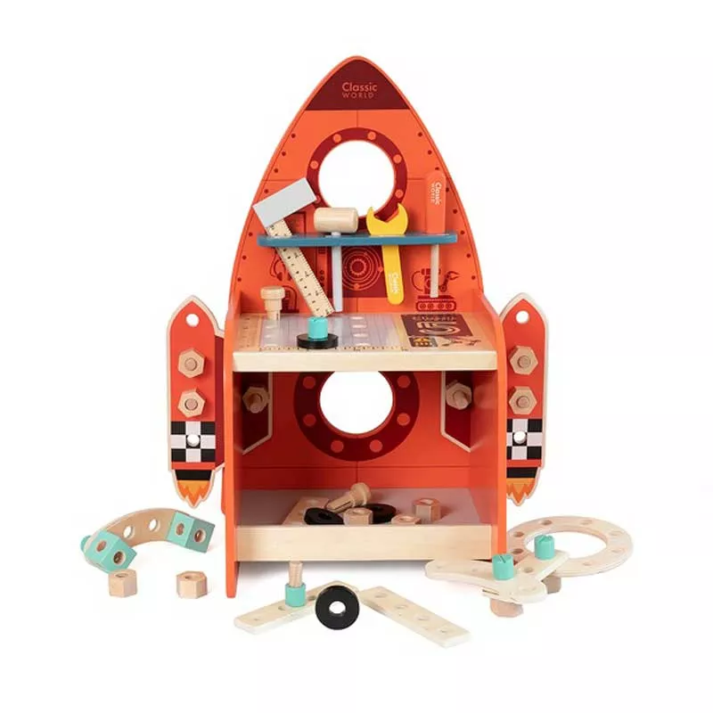 Children's wooden work table - Rocket