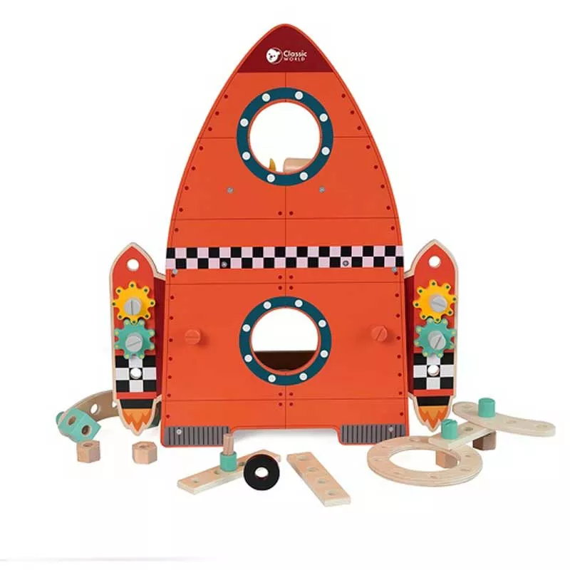 Children's wooden work table - Rocket