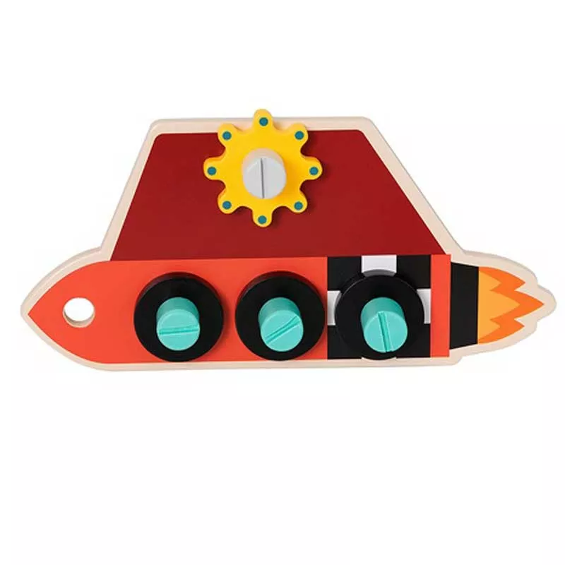Children's wooden work table - Rocket