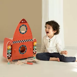Children's wooden work table - Rocket