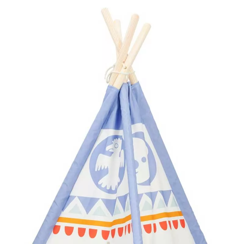 Children's Indian tent Classic World - Teepee blue