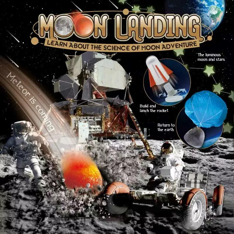 Children's laboratory for moon adventures