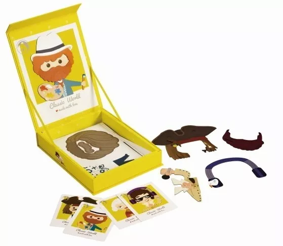 Children's magnetic game with a boy - different professions