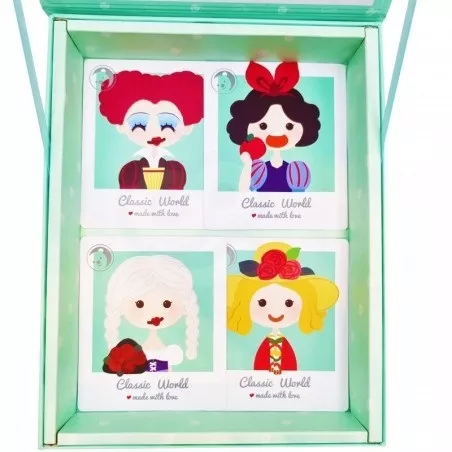 Children's magnetic game with a girl - various professions