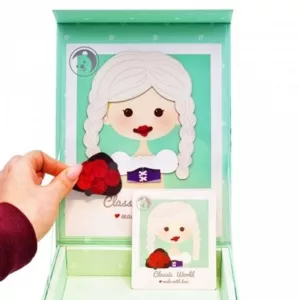 Children's magnetic game with a girl - various professions