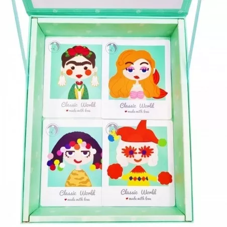 Children's magnetic game with a girl - various professions