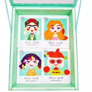 Children's magnetic game with a girl - various professions