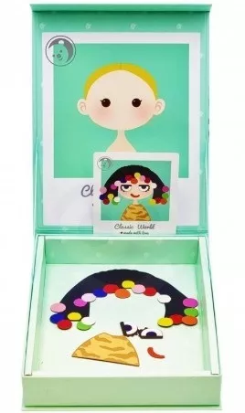 Children's magnetic game with a girl - various professions