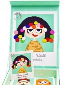 Children's magnetic game with a girl - various professions