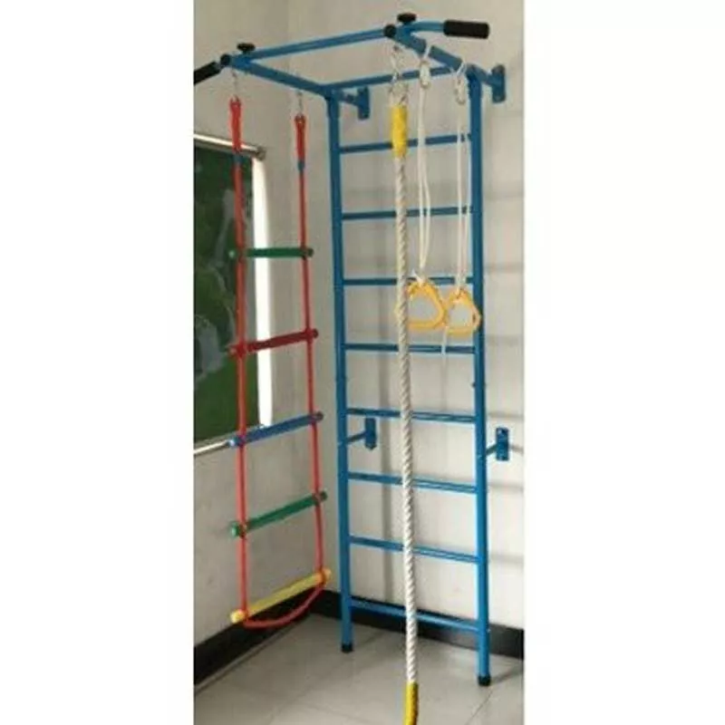 Children's metal Swedish wall with accessories, blue