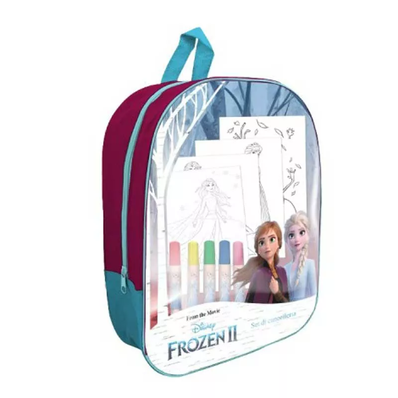 Children's backpack with "Frozen" coloring set - 12 pieces