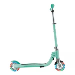 Children's foldable scooter with two light-up wheels Globber Flow Foldable Junior Lights - mint