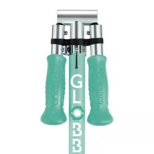 Children's foldable scooter with two light-up wheels Globber Flow Foldable Junior Lights - mint