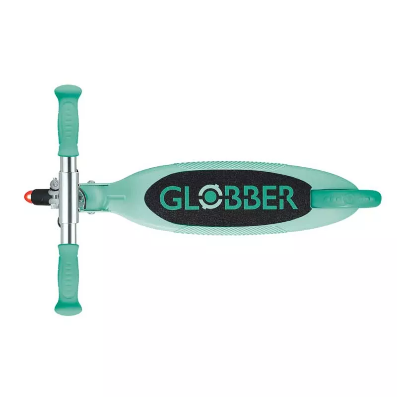 Children's foldable scooter with two light-up wheels Globber Flow Foldable Junior Lights - mint