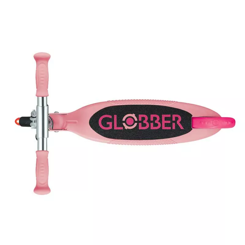 Child foldable scooter with two light-up wheels Globber Flow Foldable Junior Lights - pink