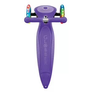 Child's foldable scooter with light-up wheels PRIMO FOLDABLE PLUS LIGHTS - purple