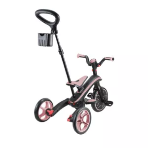 Children's tricycle 4 in 1 GLOBBER EXPLORER TRIKE FOLDABLE, foldable, pink color